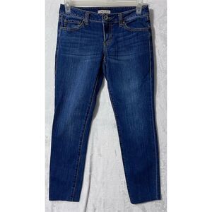 CAbi Women's Size 6 Dark Wash Straight Leg Jeans Blue Denim